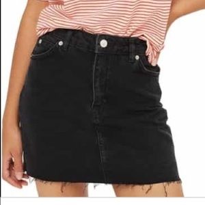Topshop High Waisted Denim Skirt